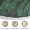 Monstera - Bladeren - Tropical Akoestische PET Vilt - Rond klein -closeup_NL