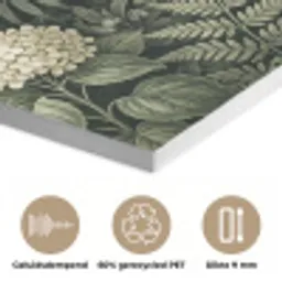 Jungle - Bladeren - Botanisch - Groen PET vilt klein -closeup_NL