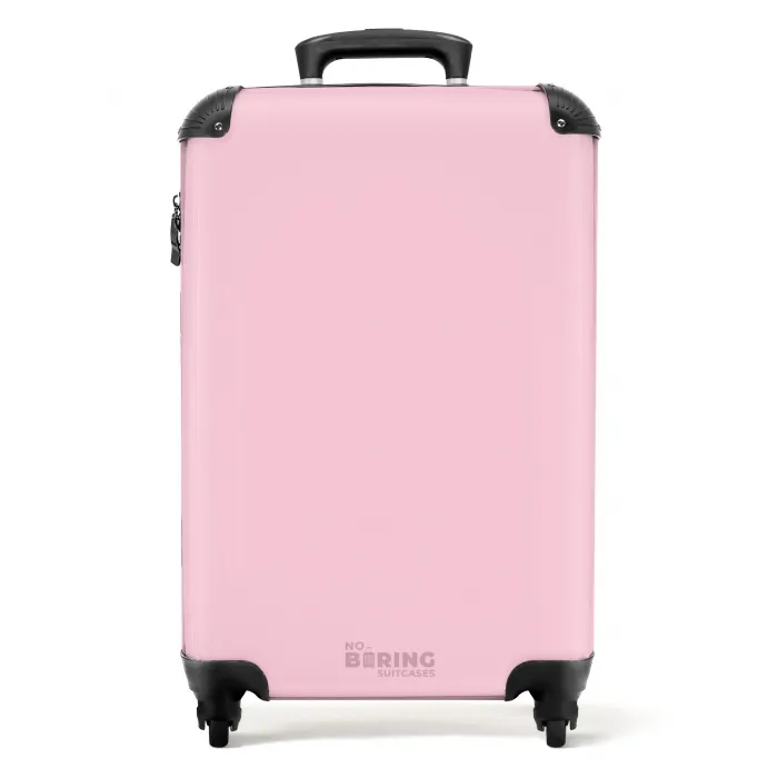 Pastel - licht roze NBS - Handbagage koffer - Kinderen Unisex middel -productfoto_recht
