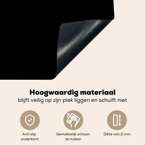 Paardenbloem - Zwart - Natuur Inductie beschemer met haakjes klein -ky-onderkant-nl