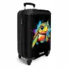 Schildpad met kleurrijke graffiti NBS - Handbagage koffer - Kinderen Unisex middel -productfoto_3d