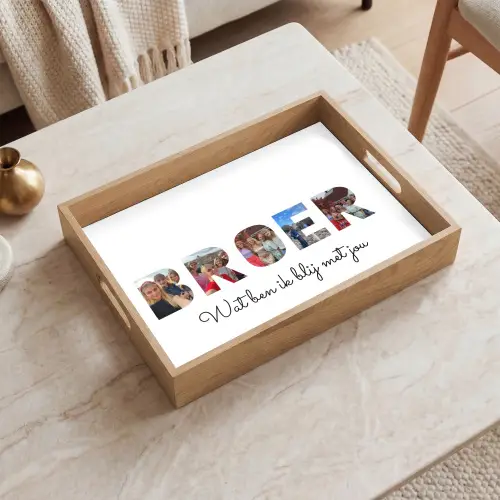 Broer - Lettercollage Dienblad Rechthoek middel -sfeer1