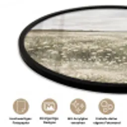 Illustratie - Landschap - Wit Fotolijst rond zonder passe partout klein -closeup_DE