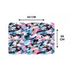 Roze - Blauw - Camouflage Placemat vinyl groot 368 -specs