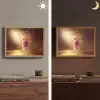 Framboos - Smoothie - Drinken - Roze Light Box met batterij (Wandlamp) middel -sfeer3