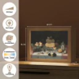 Stilleven met kazen - Kunstwerk - Oude meesters Light Box met kabel (Tafellamp) klein -USP_websiteoverzichtNL