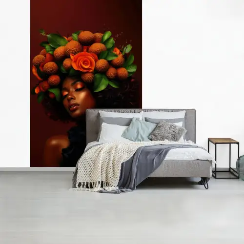 Vrouw - lychee - exotisch fotobehang vinyl groot -slaapkamer