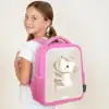 Pony in roze pastel kleuren Kinderrugzak - Roze middel -sfeer2