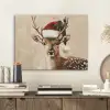 Kerst - Hert - Gewei - Rood PET vilt klein -sfeer1