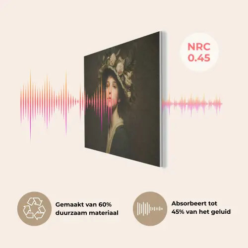 Bloemenhoed - Portret - Vrouw PET vilt klein -USP_NL