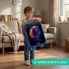 Zijaanzicht van een paard met vurige manen Kinderkoffer - Blauw klein -sfeer2_NL