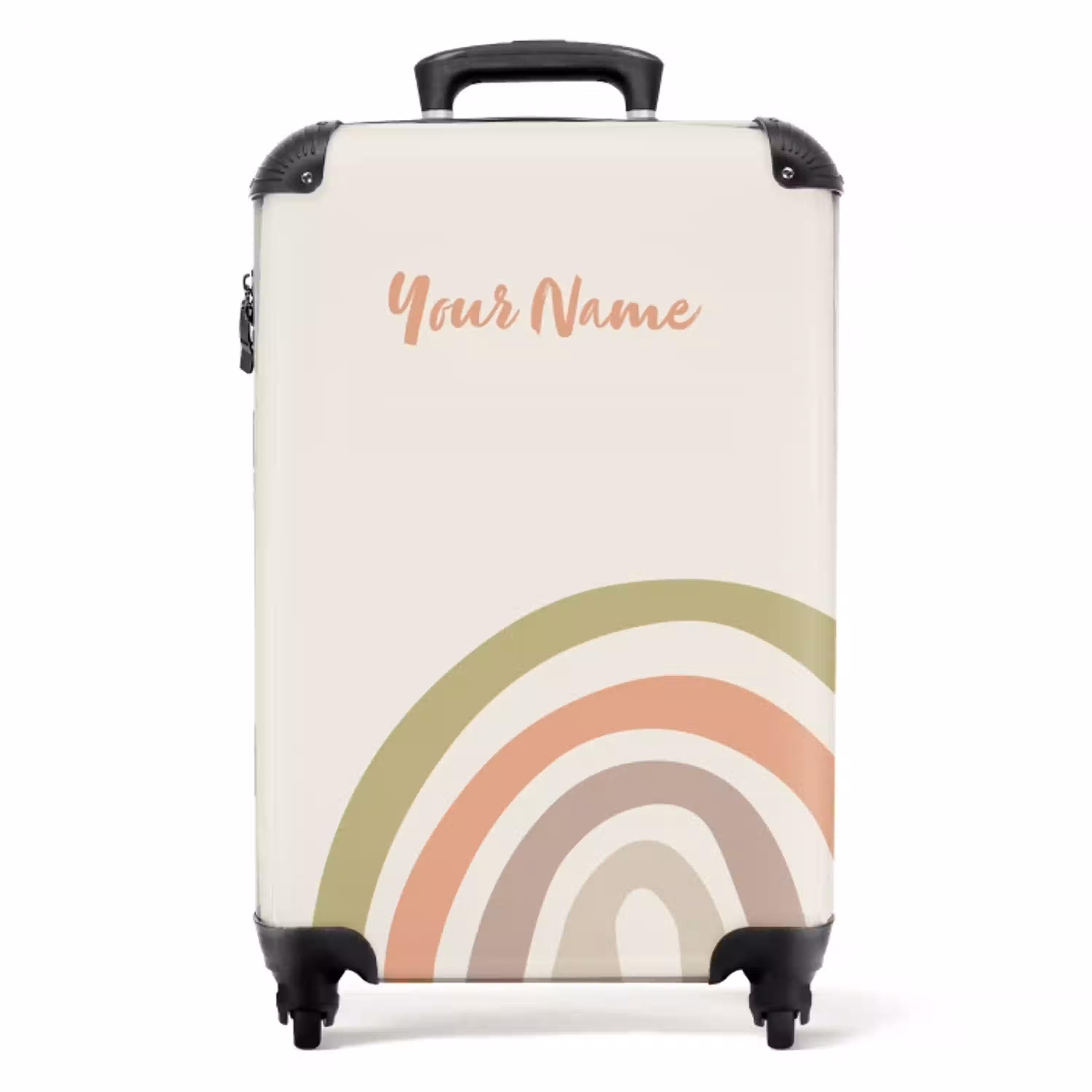 Ruwe regenboog pastel NBS - Handbagage koffer - Kinderen Unisex middel -productfoto_recht