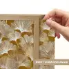 Ginkgo - Bladeren - Goud Light Box met batterij (Wandlamp) middel 907 -USP_websiteprintNL