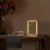 Spat - Waterverf - Geel - Zwart Light Box met kabel (Tafellamp) klein 925 -sfeer4