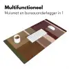 Vlakken - Abstract - Bordeaux - Lijnen Muismat XXL klein -sfeer4