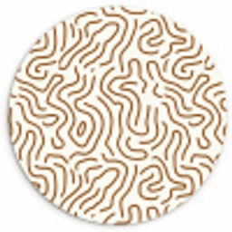 Minimalistisch - Patroon - Terracotta Wandcirkel kunststof plaat 5mm dik klein 188 -3d