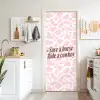 Koeienprint - Roze - Cowboy - Horse deurposter klein -sfeer5