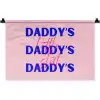 Daddy's - Blauw - Blokletters Wandkleed katoen klein -zz3d