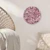 Bloemen - Rozen - Natuur - Roze - Botanisch Wandcirkel kunststof plaat 5mm dik klein -sfeer5