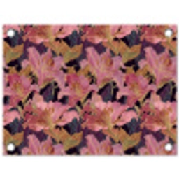 Lelies - Patroon - Roze - Goud tuinposter los doek klein 239 -3d