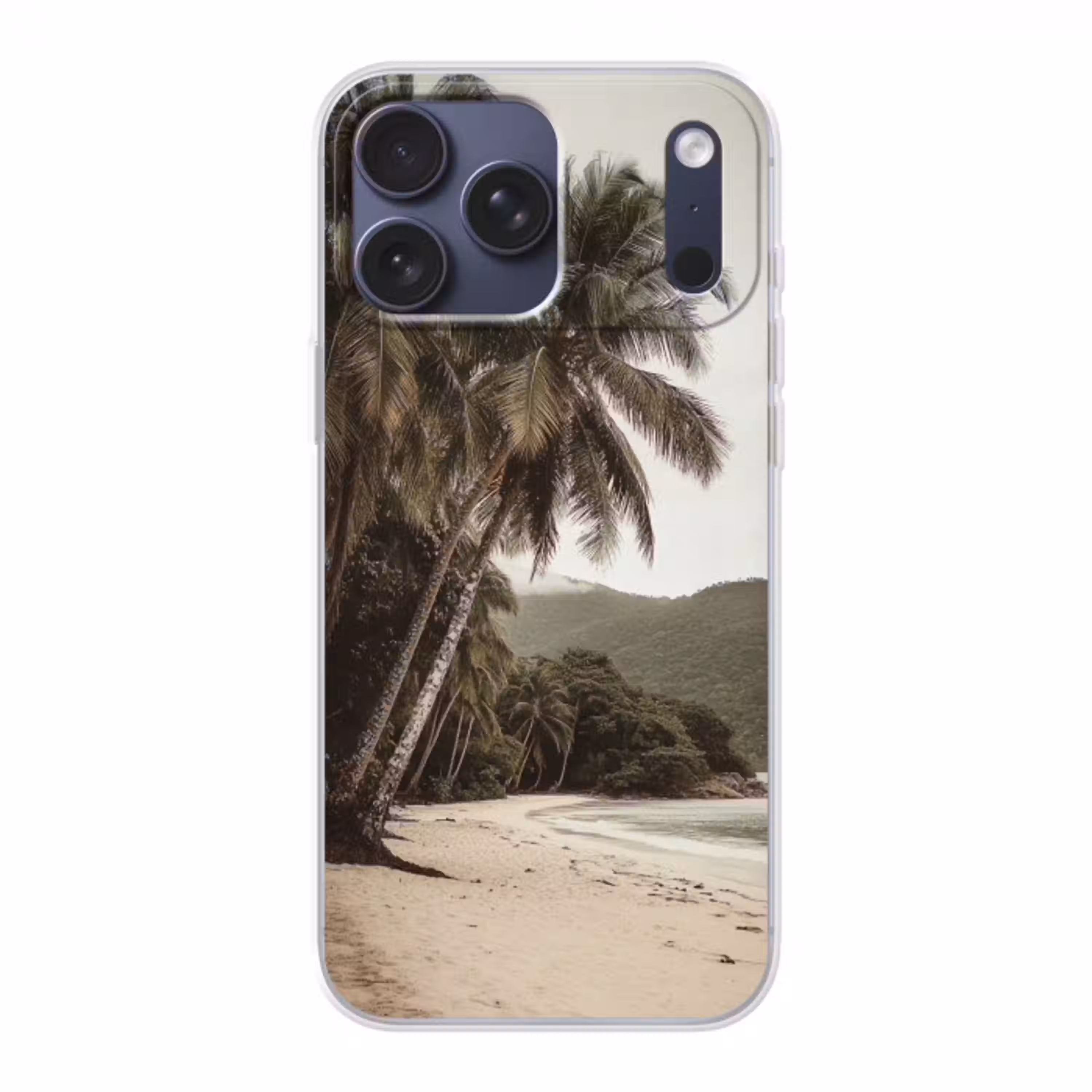 Eiland - Palmboom - Zee Telefoonhoesje iPhone 17 Pro Max klein -3d