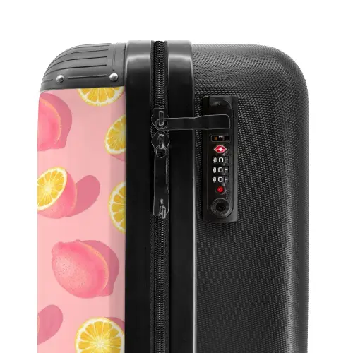 Pink limoncello Koffer - NBS - Handbagage middel -slot