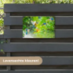 IJsvogels vliegen in het water tuinposter los doek klein -sfeer3