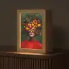 Vrouw - Vruchten - Papaja - Ananas Light Box met kabel (Tafellamp) klein -z3d_website