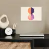 Abstract - Cirkels - Paars poster papier klein -sfeer1