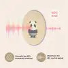 Panda - Beige - Minimalistisch Akoestische PET Vilt - Rond klein -USP_NL