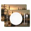 Beer - water - Bos - Ochtendlicht Placemat vinyl groot -zzsfeer2_Kitchenyeah-website