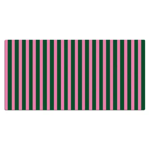 Verticale strepen - Groen - Roze Muismat XXL klein 681 -3d_leeg