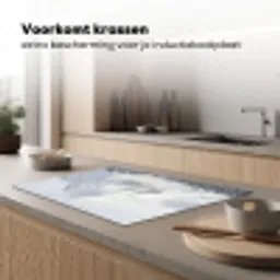 Berg - Sneeuw - Winter - Natuur - Wit Inductie beschermer vinyl 3mm klein -sfeer1