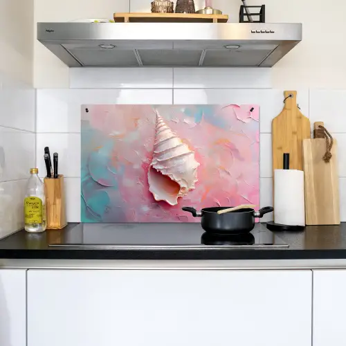 Schelp - Pastel - Pink Inductie beschemer met haakjes klein -sfeer2