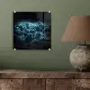 Wereldkaart - Bliksem - Blauw plexiglas 5mm klein -sfeer3