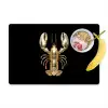 Kreeft - Goud - Textuur - Zwart Placemat vinyl groot -zzzproduct_Kitchenyeah-website