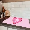 Quote - Moeder - Roze Inductie beschermer vinyl 3mm klein -sfeer3