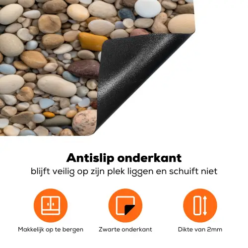 Kleine - Grote - Stenen Inductie beschermer vinyl 3mm klein 276 -zzzzzzz-td-onderkant