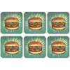 Hamburger - Illustratie - Sla - Kaas onderzetter kurk middel -zkaufland3dotto