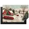 Kerstsfeer - Landelijk - Rood Inductie beschermer vinyl 3mm klein -3d