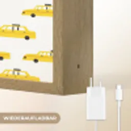 Taxi - Iconisch - Geel Light Box met batterij (Wandlamp) middel 907 -USP_websiteoplaadbaarDE