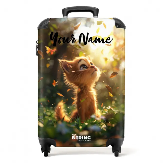 Hendrik herfstkatje NBS - Handbagage koffer - Kinderen Unisex middel -productfoto_recht