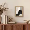 Abstract - Japandi - Beige - Modern Light Box met kabel (Tafellamp) klein -sfeer2
