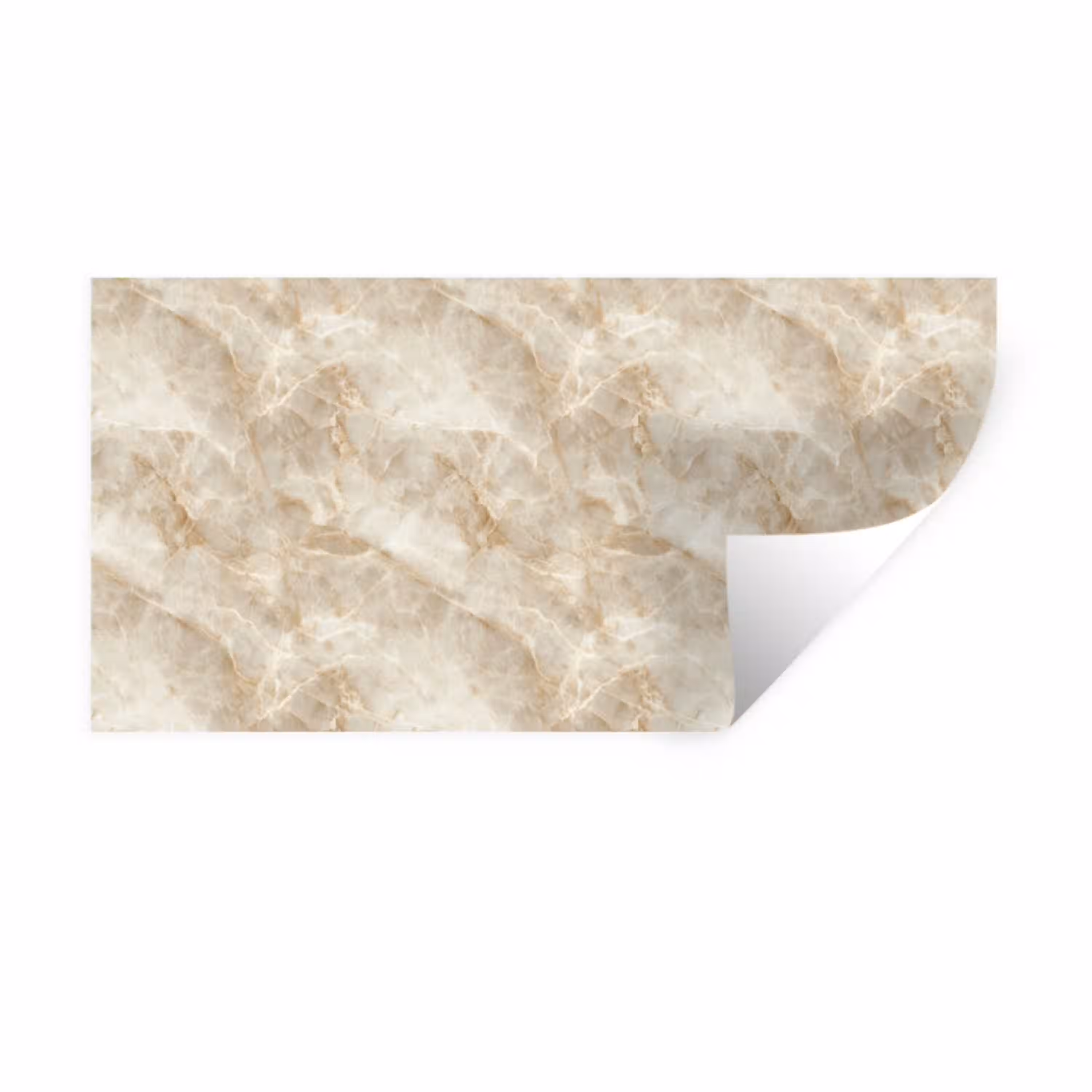 Lichtbeige - Onyx - Subtiel Muursticker klein 287 -3d