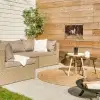 Paard - Bruin - Gras tuinposter los doek klein -sfeer4