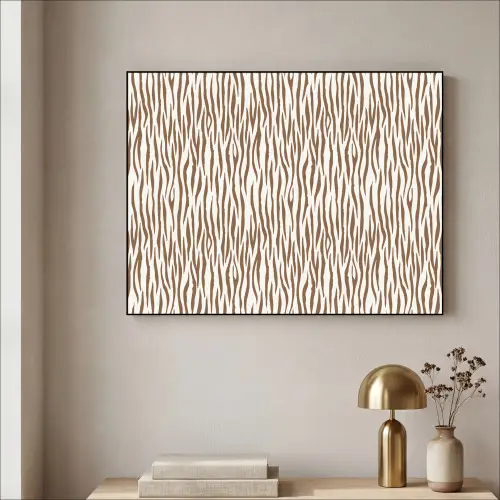 Bruin - Patroon - Zebra Textielframe zwart klein 947 -sfeer2