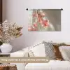 Bloemen - Stelen - Roze - Schaduw Wandkleed katoen klein -sfeer1