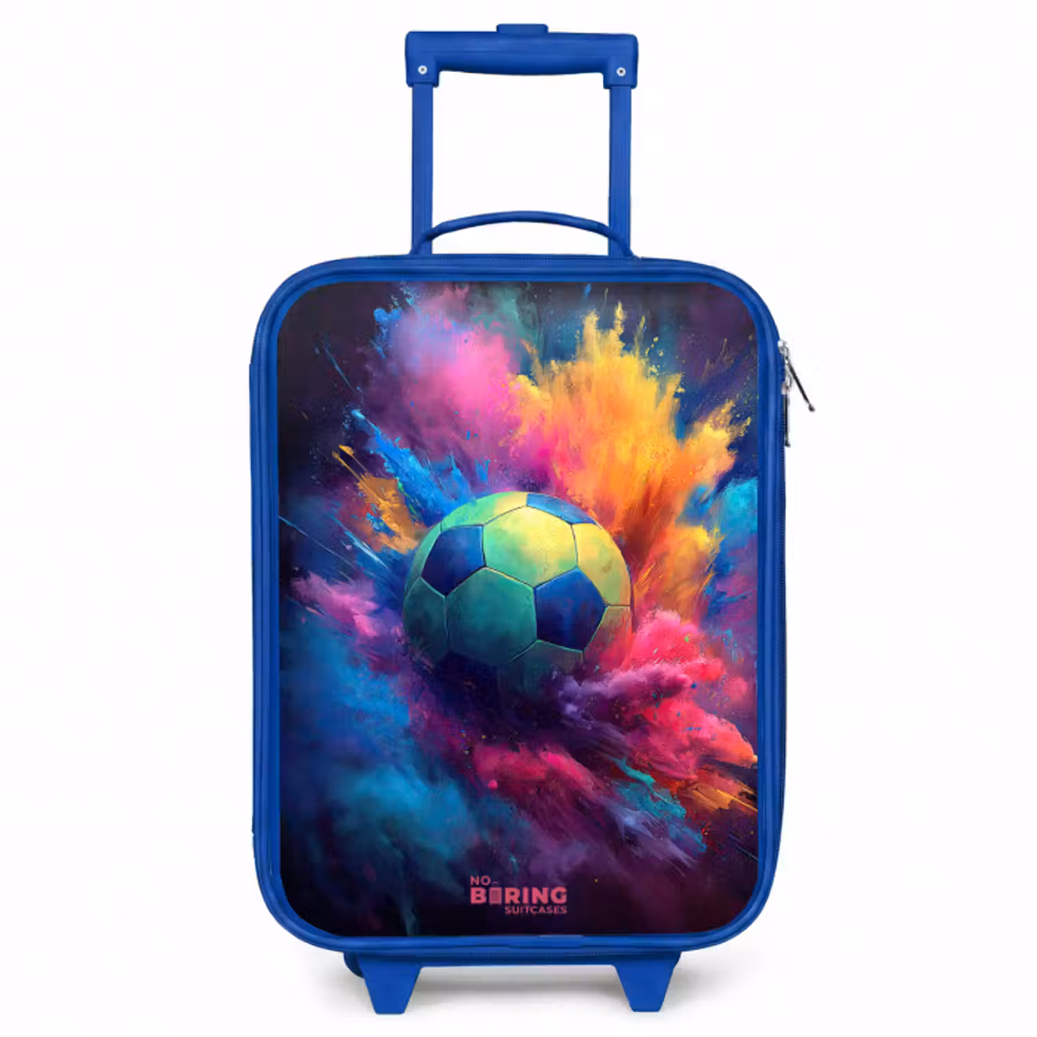 Kinderkoffer - Blauw - Neon - Bal - Kleurrijk