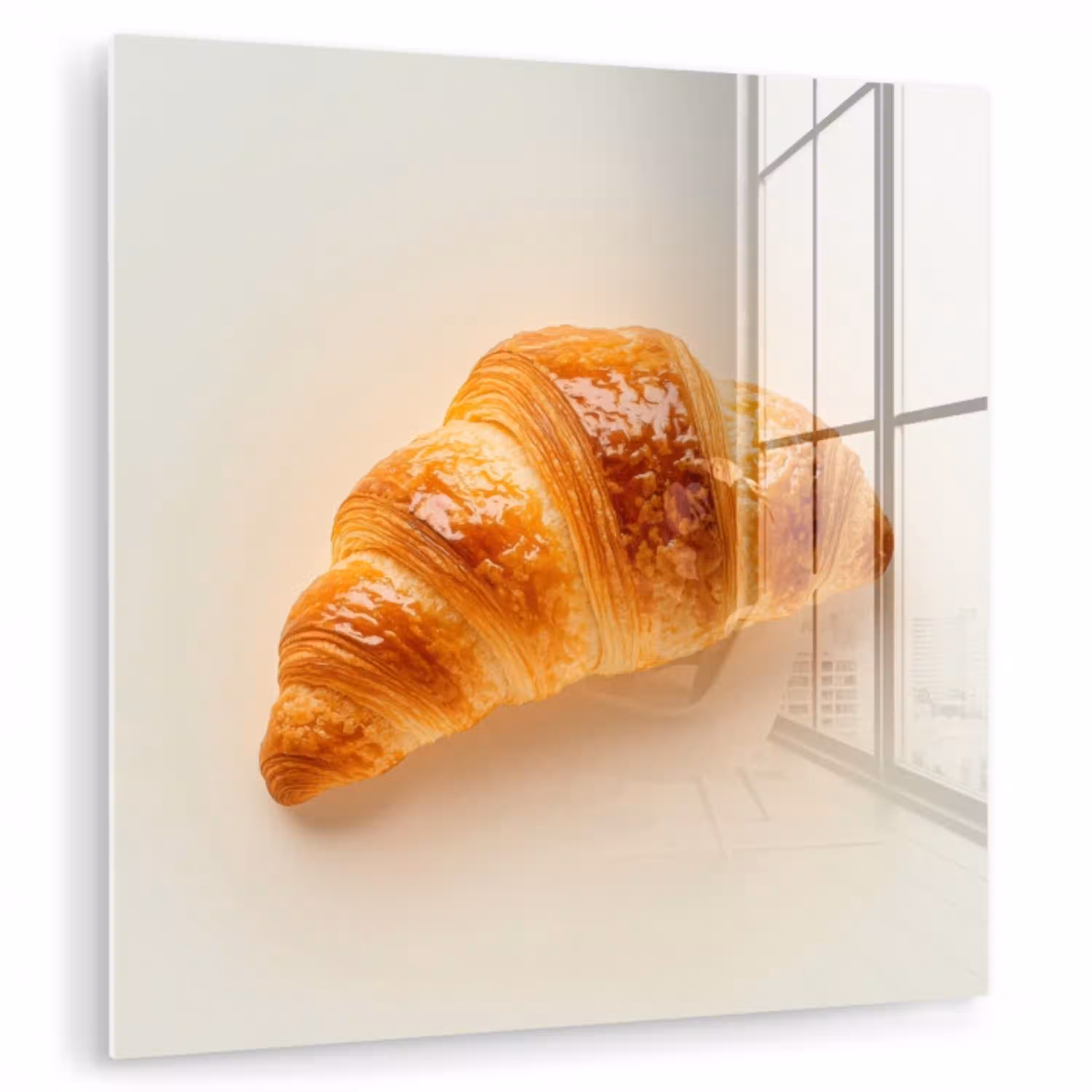Croissant - Brood - Beige plexiglas 5mm klein -zzzproduct_nieuw