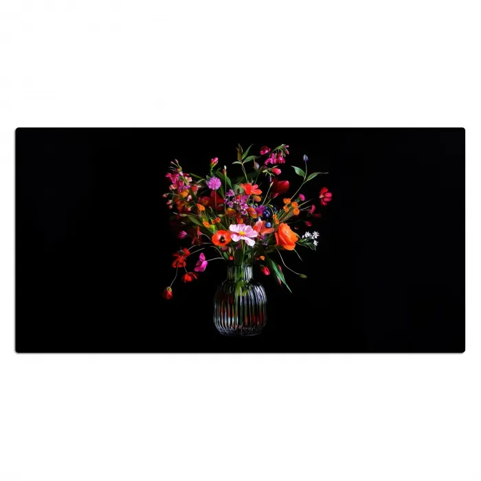 Boeket - Veldbloemen - Vaas Muismat XXL klein -3d_leeg